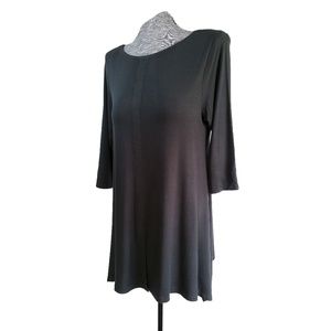Soft Surroundings Black Tunic Blouse Top XL
